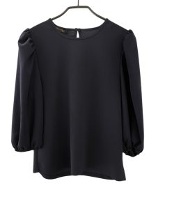 PERLA NERA | Top pofmouw blauw