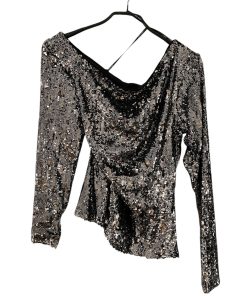 COPENHAGE MUSE | Sequins top silver