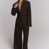ALIX THE LABEL | FITTED BLAZER - deep brown - Afbeelding 3
