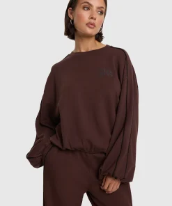ALIX THE LABEL | PIPING SWEATER - warm brown