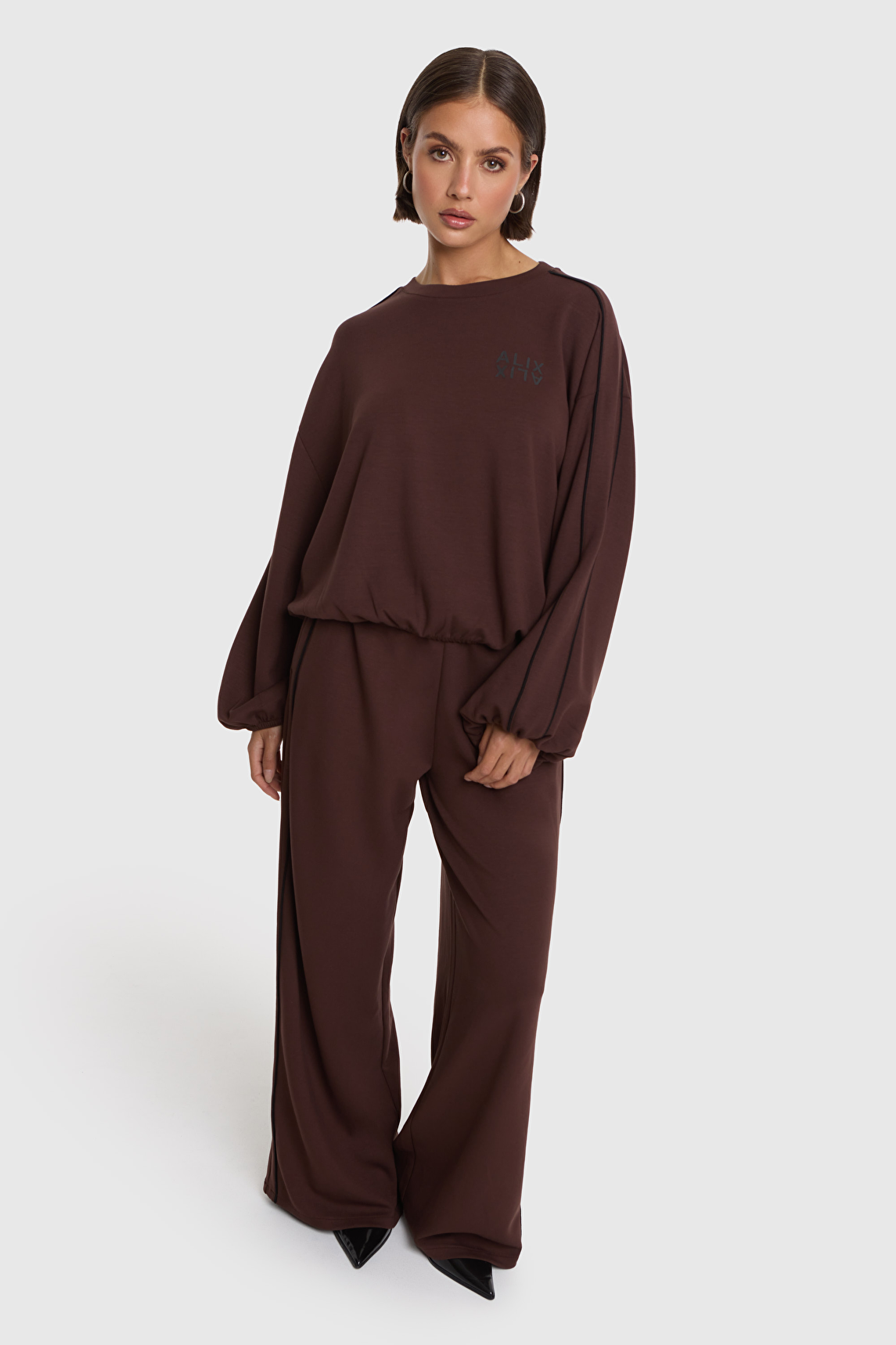 ALIX THE LABEL | PIPING PANTS - warm brown