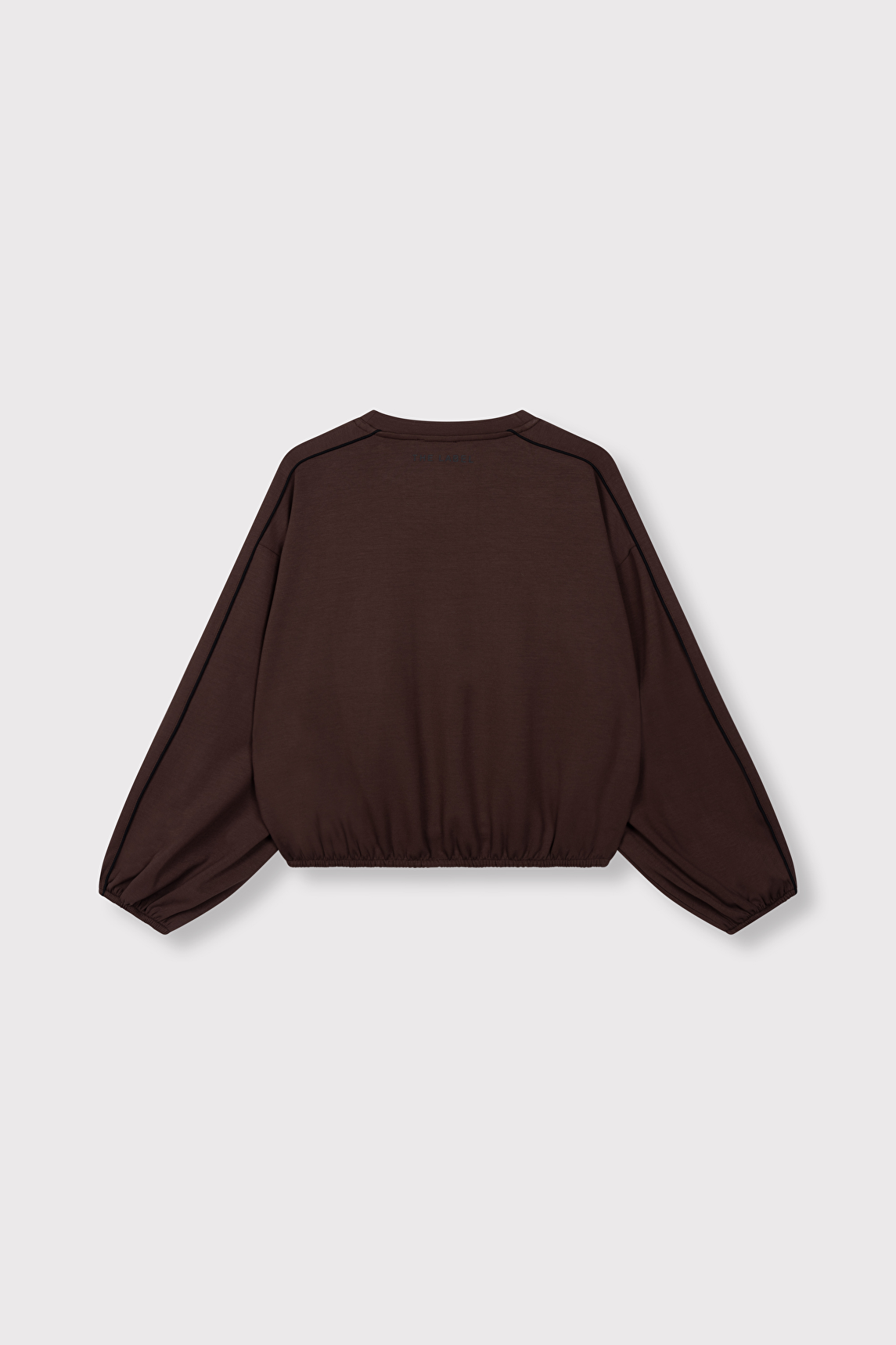 ALIX THE LABEL | PIPING SWEATER - warm brown - Afbeelding 4