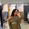 SHIRT OFF-SHOULDER | army - Afbeelding 5