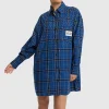 ALIX THE LABEL | STUDDED CHECK BLOUSE DRESS