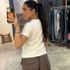 BASIC T- SHIRT WIT - Afbeelding 4