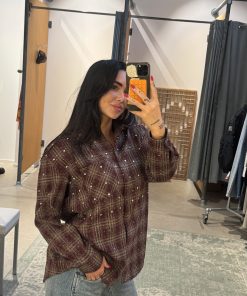 ROSE BLOUSE STRASS