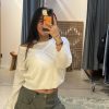 TWINSET TOP ECRU