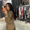 BASEBALL BOMBER OLIVE - Afbeelding 2