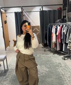 Alternative view of PANTALONE TORTORA OLIVE