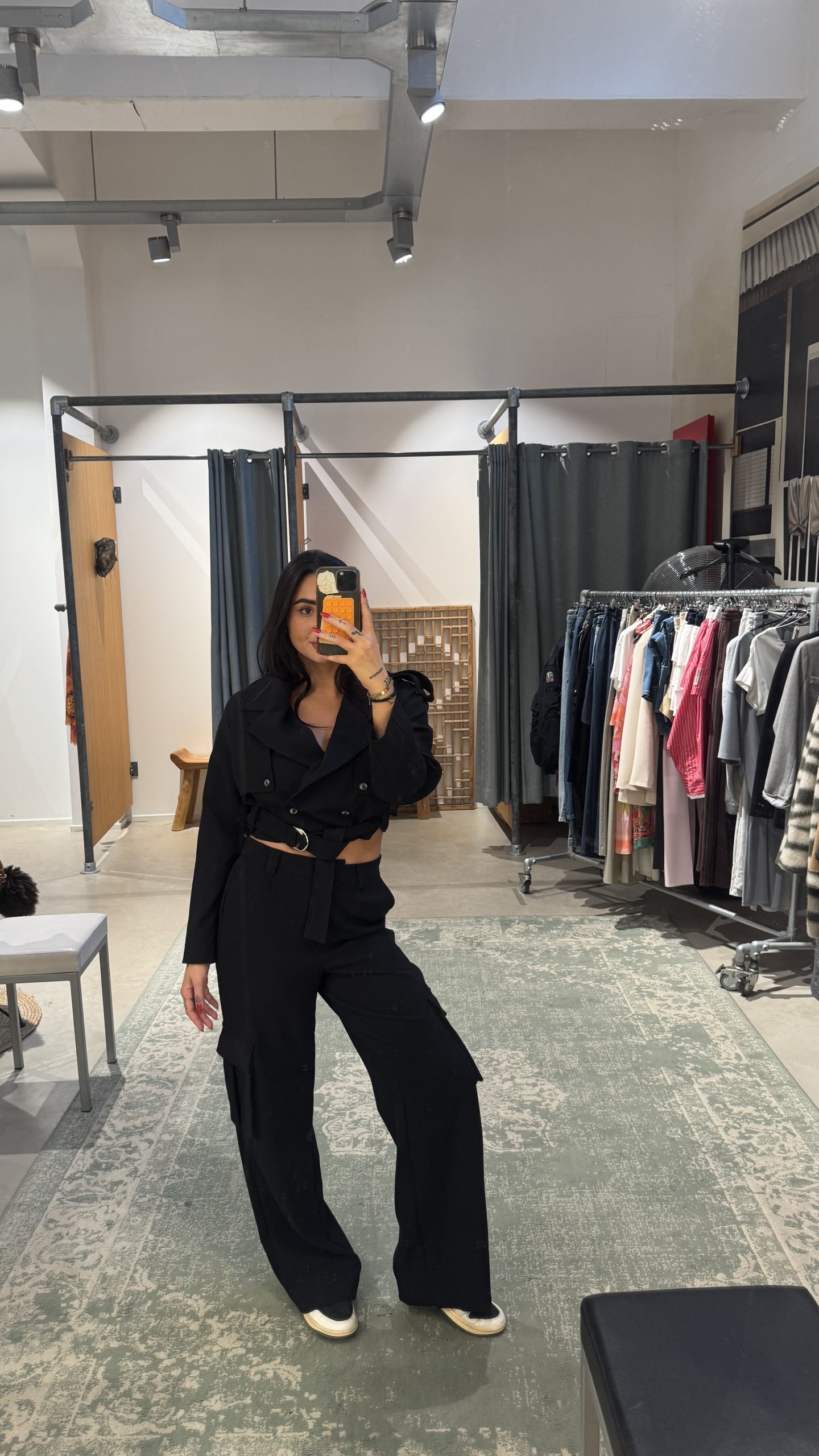 GIACCA CROPPED BLACK - Afbeelding 2